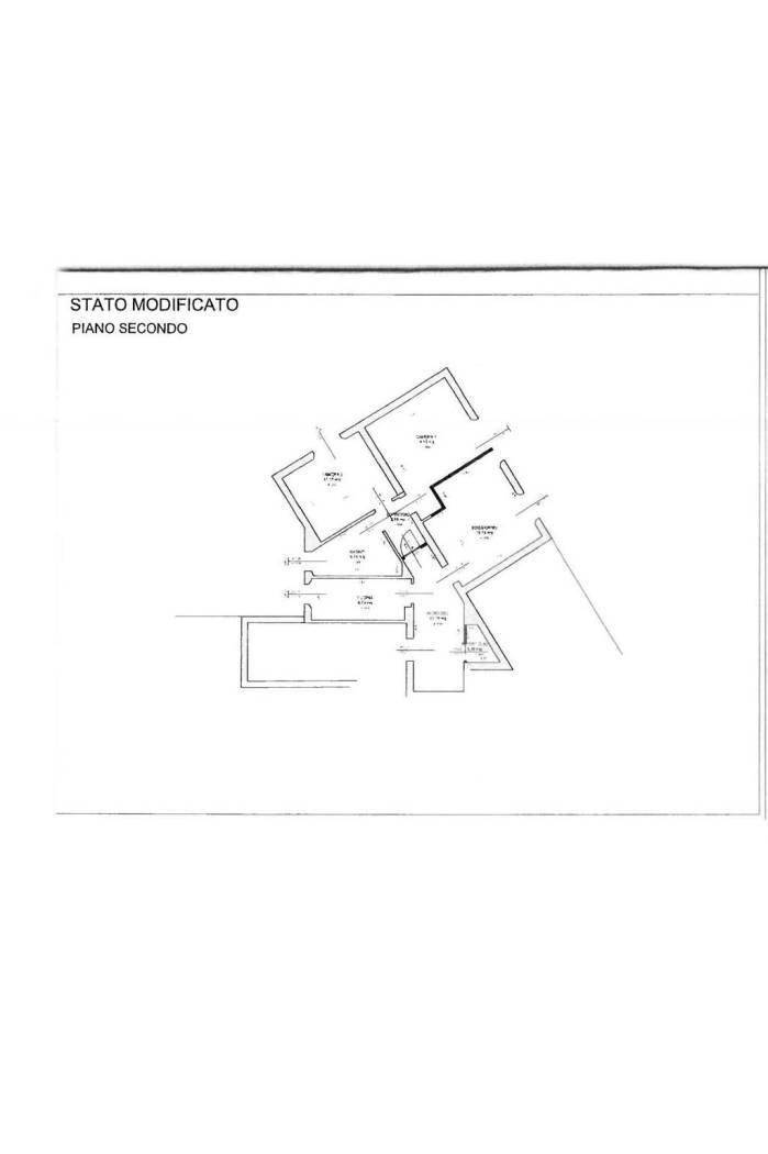 Three-room apartment via Camillo Biseo, Brescia - floor plans 1