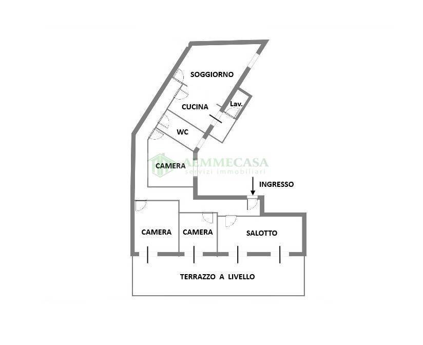 Foto 3 - Apartment Via Del Bosco
 
242, Catania - floor plans 1
