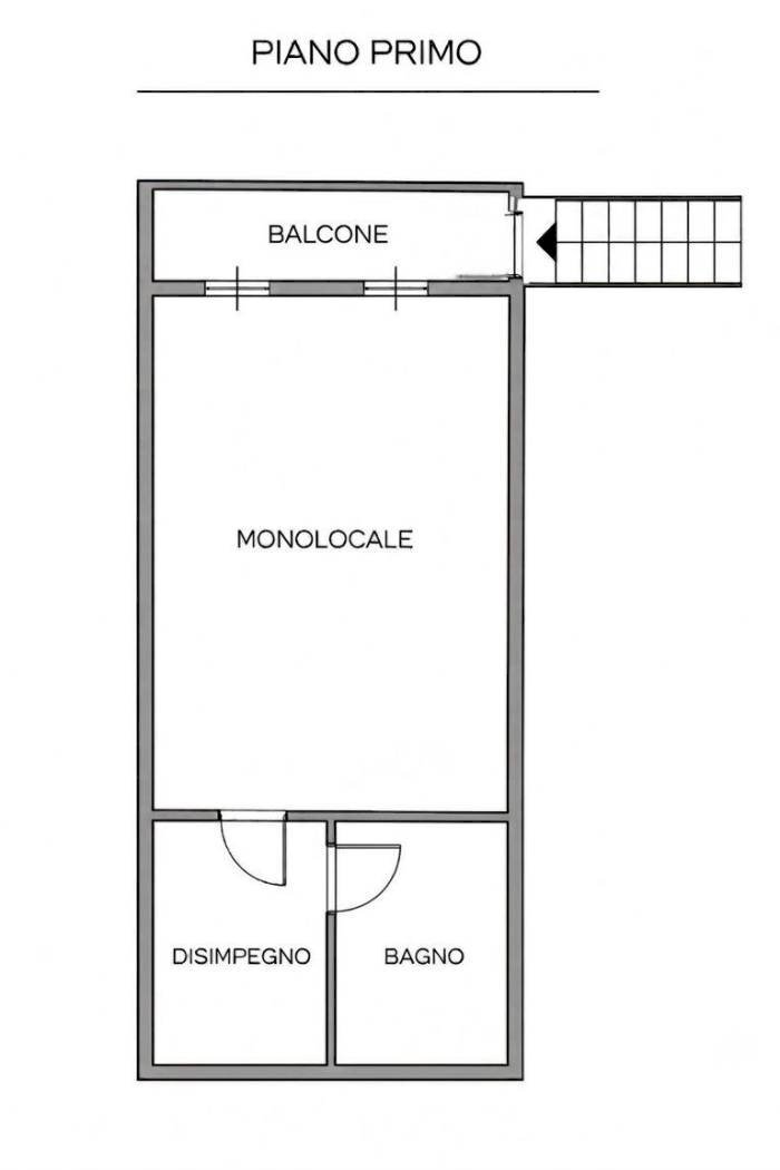 Monolocale via Nazionale, 40, Sestriere - planimetria 1