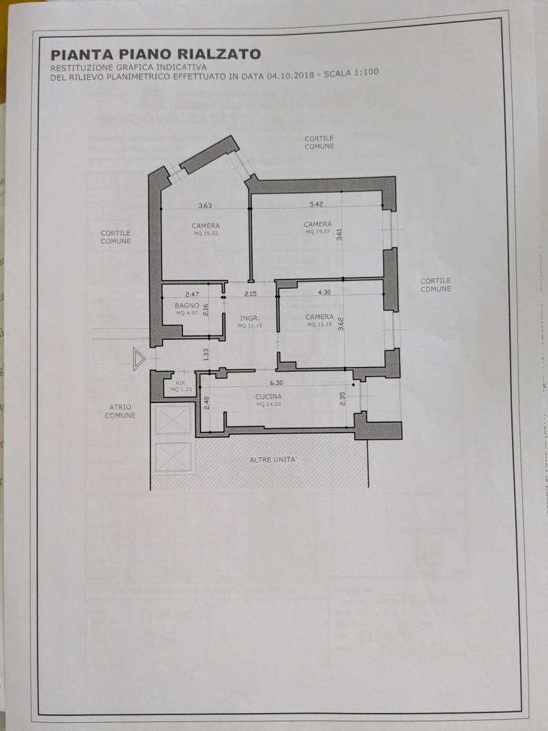 Four-room apartment via Ignazio Vian, 3, Torino (neighborhood Lingotto) - floor plans 1