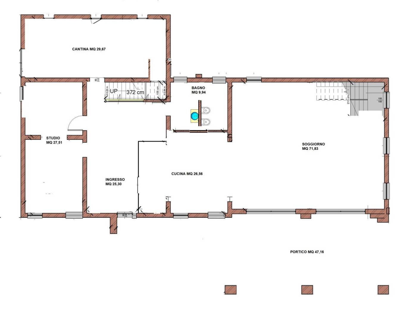 Villa via Villanova, 91, Saonara - floor plans 1