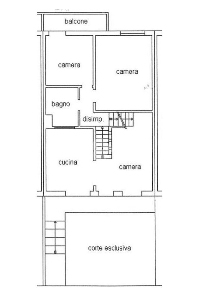 Terraced Villa Via F. del Cossa, Argenta - floor plans 1