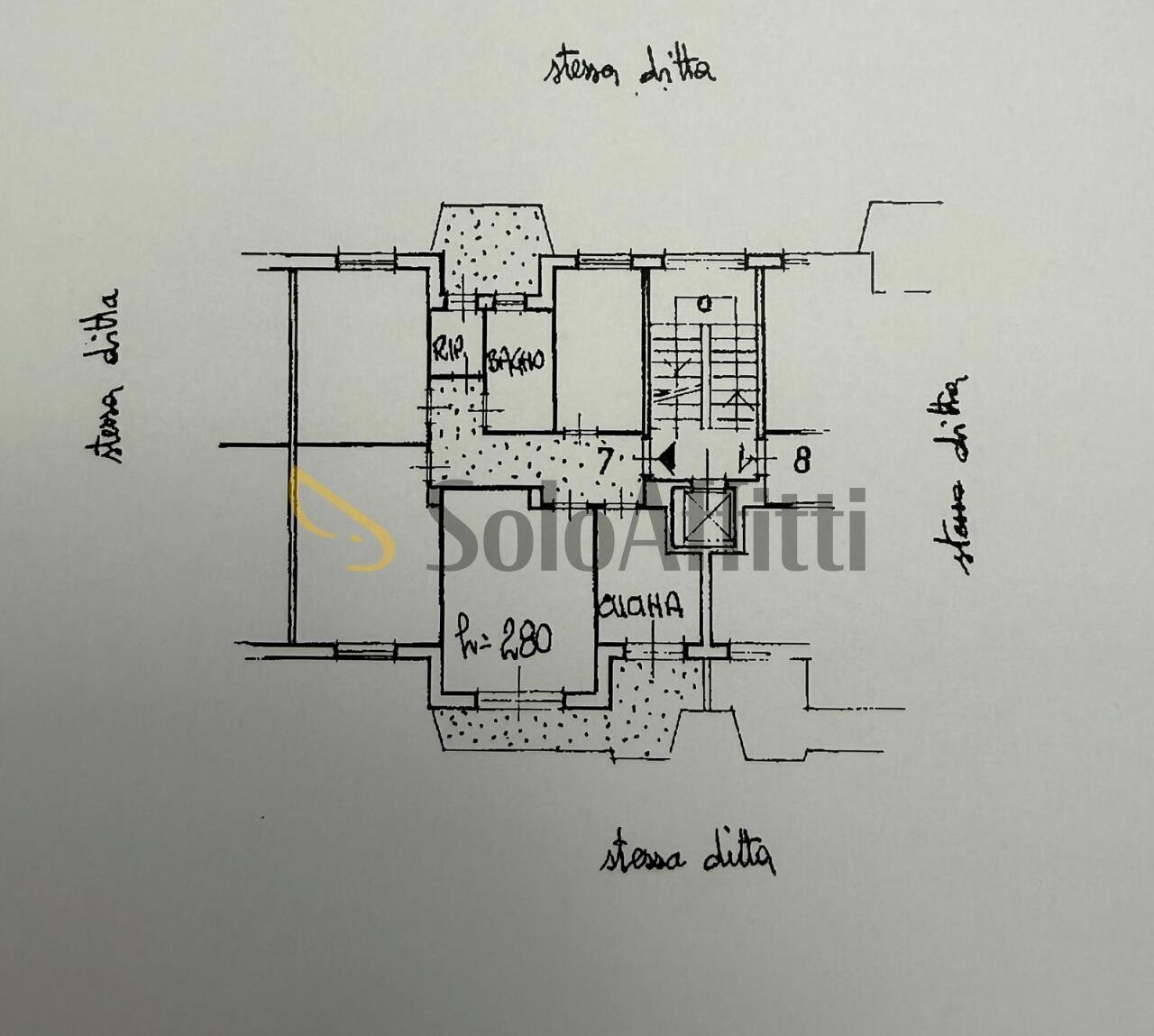 planimetria - Apartment Via Giacomo Margotti 27, Sanremo - floor plans 1