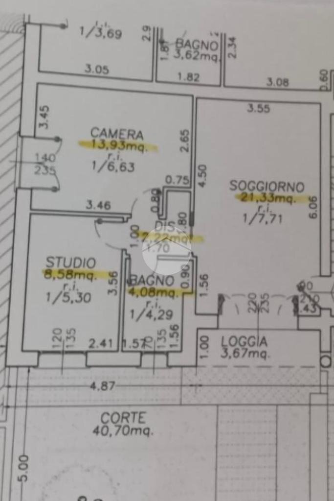 Bilocale Via Brodolini, Santarcangelo di Romagna - planimetria 1