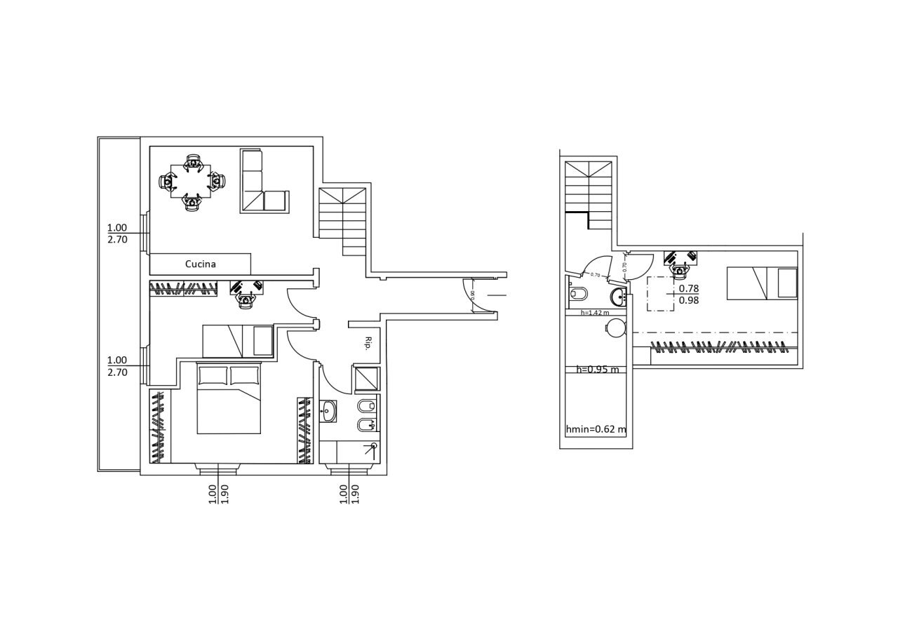 B CON ARREDO_page-0001 - Four-room apartment Via Giovanni Fabbroni, Firenze (neighborhood Santa Maria Novella) - floor plans 1