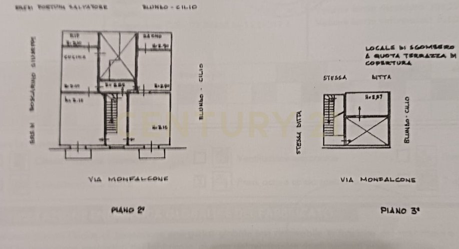 planimetria monfalcone 4 - Appartamento Via Monfalcone 4, Siracusa - planimetria 1