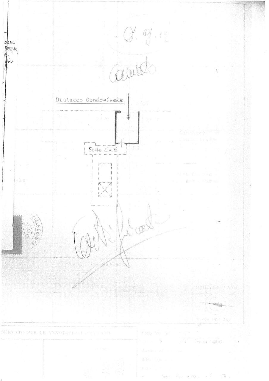 planimetria - Box Via Circonvallazione 41r, Genova - planimetria 1