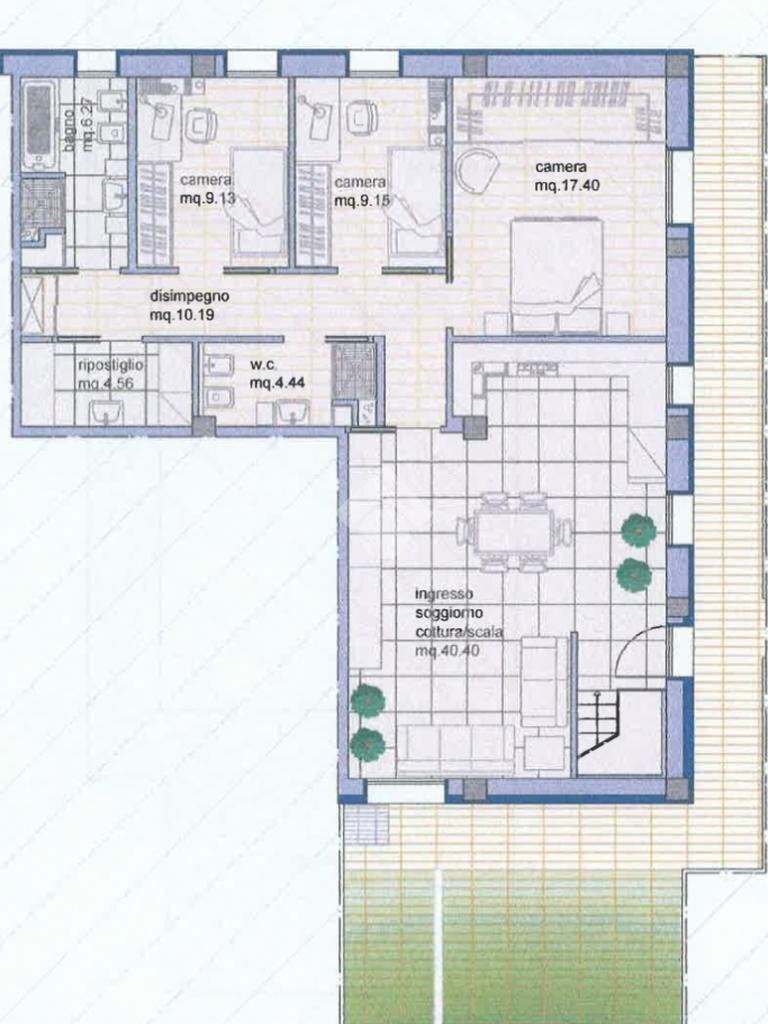 Apartment Via federico gattorno, Rimini - floor plans 1