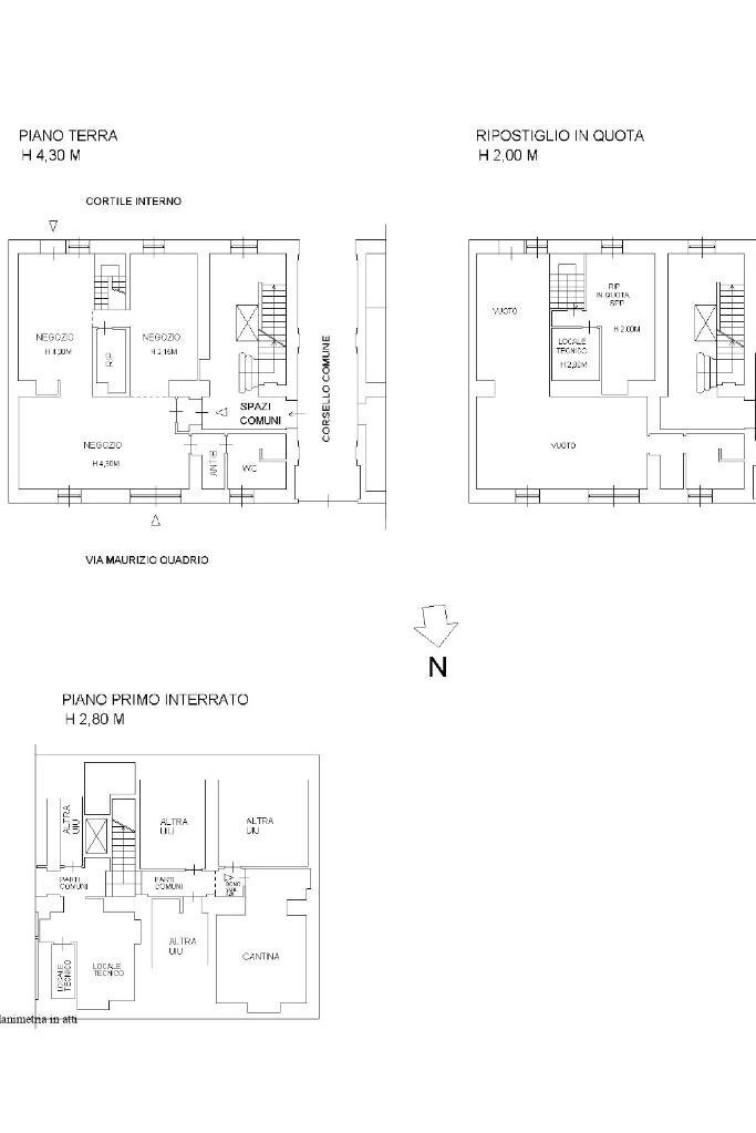 Loft Via Maurizio Quadrio, Milano - planimetria 1