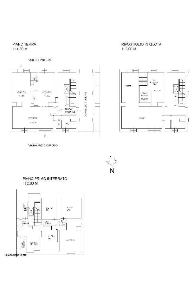 Loft Via Maurizio Quadrio, Milano - planimetria 1
