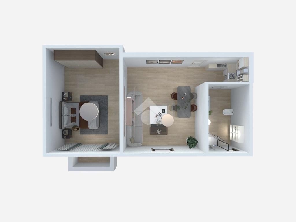 Two-room apartment Piazzale Luigi E. Corvetto, Milano (neighborhood Corvetto) - floor plans 1