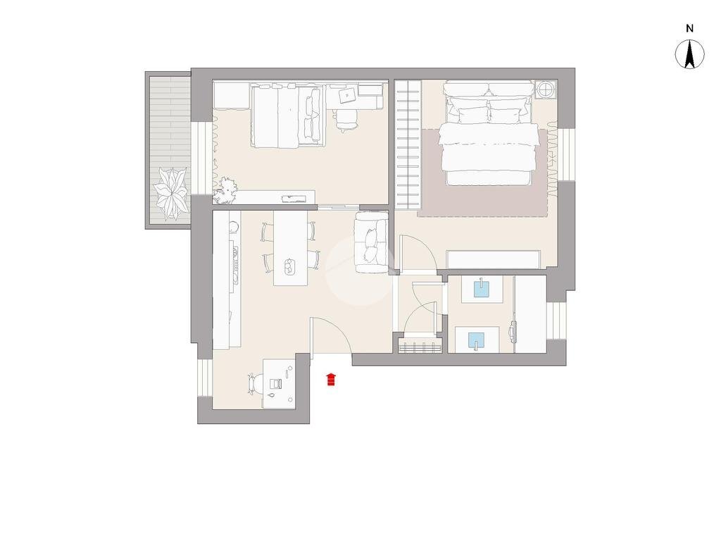 Trilocale Via Giambellino, Milano (zona Giambellino) - planimetria 1