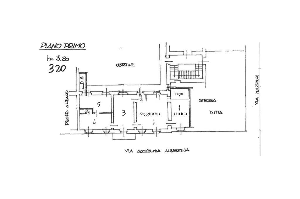 Apartment Via Mazzini, Torino (neighborhood Centro) - floor plans 1