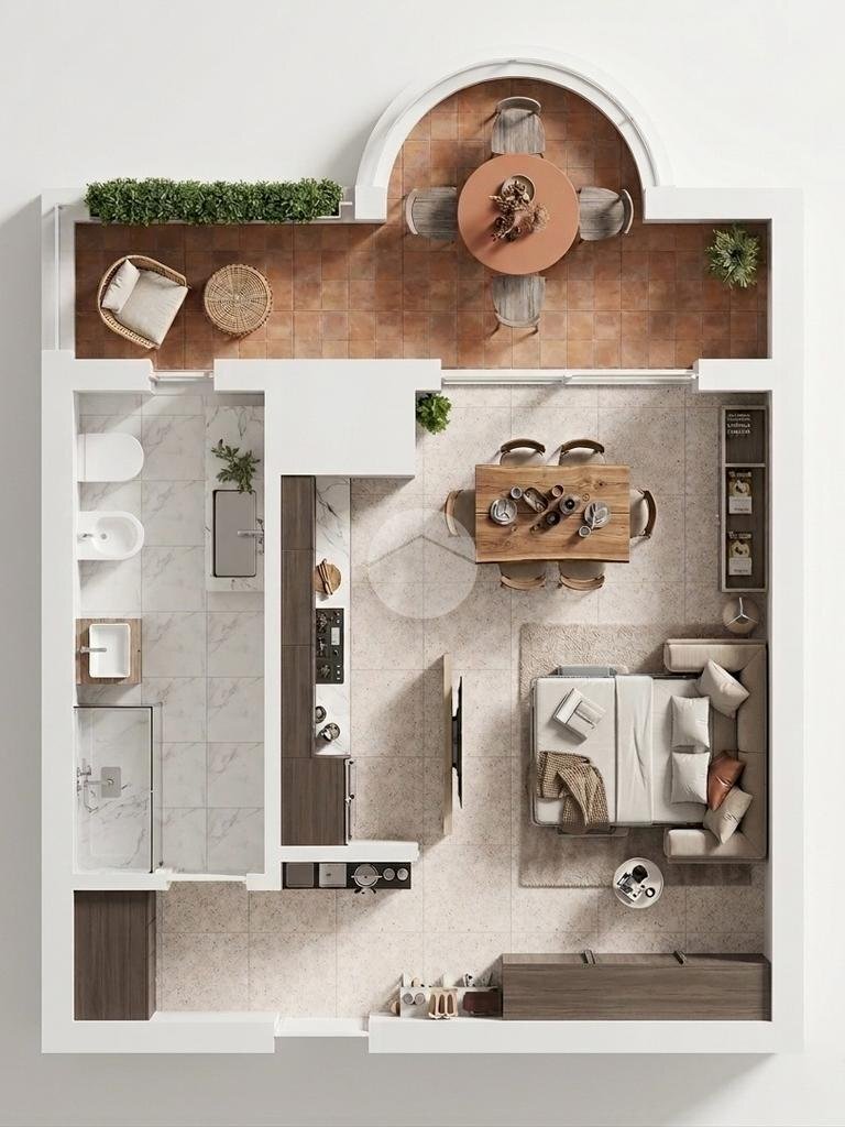 One-room apartment Viale Europa, Bussero - photo 2