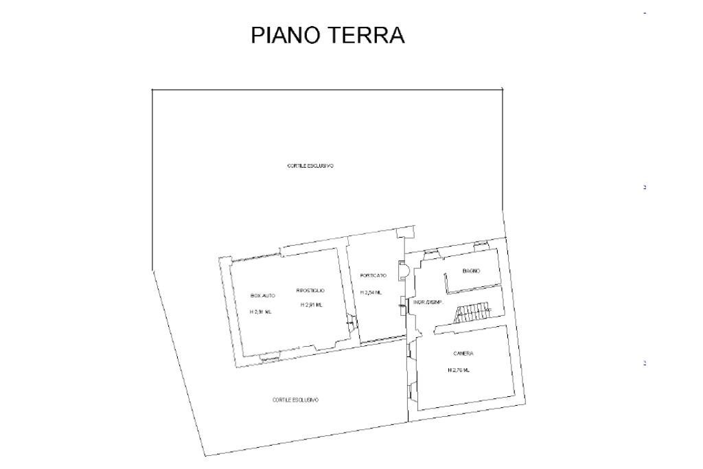 Villa Via San Carpoforo, Gabiano - planimetria 1