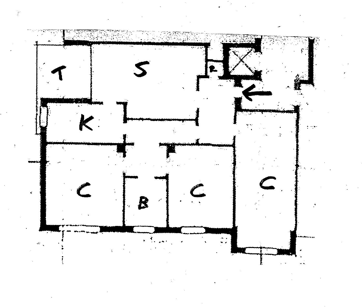 Quadrilocale via L. Bettini, 3, frazione Quarto Inferiore, Granarolo dell'Emilia - planimetria 1