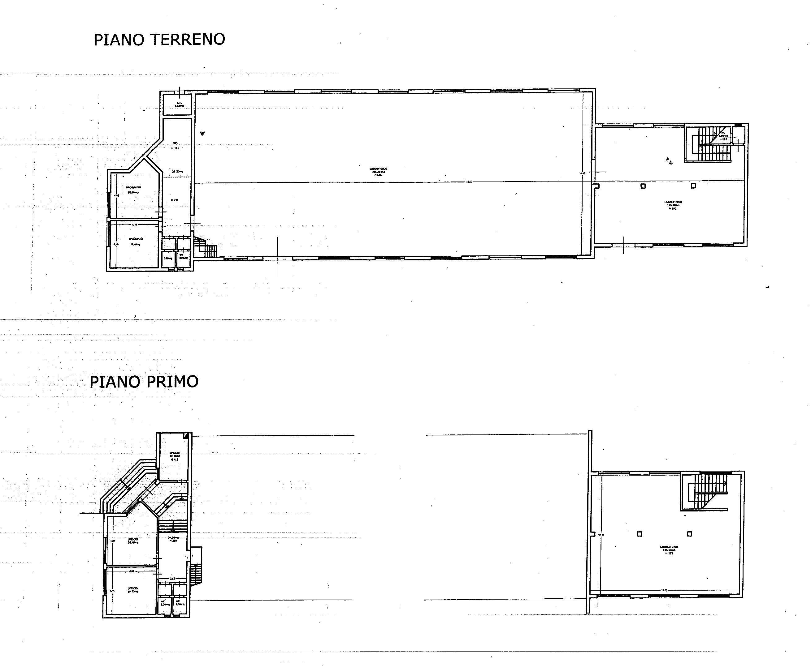 Capannone Montelupo Fiorentino - planimetria 1