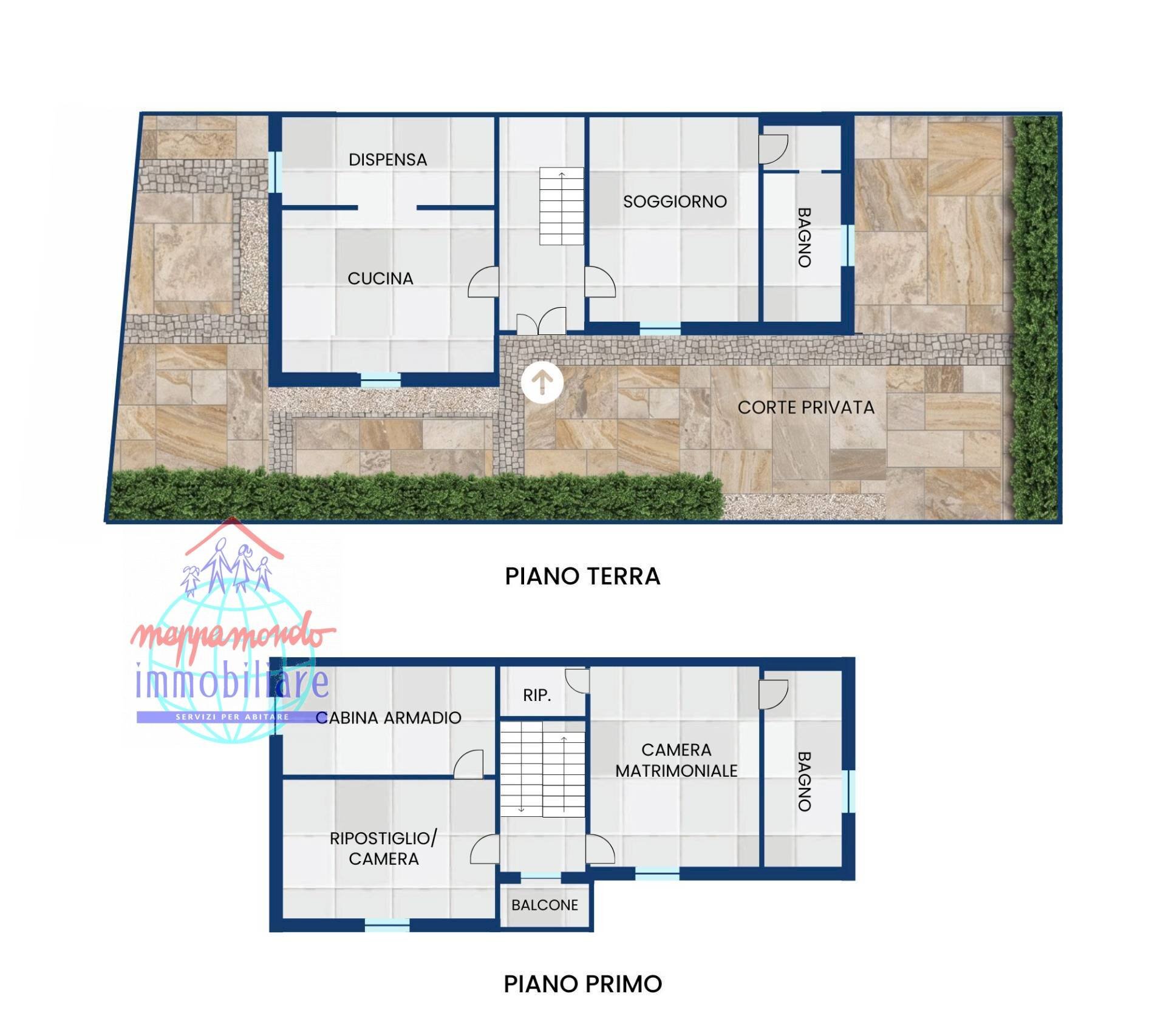 Foto 24 - Semi-detached house VIA SPALLANZANI
 
6, Cento - floor plans 1