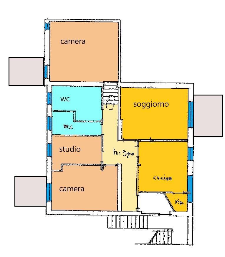 Foto 33 - Four-room apartment via macchi 27, Porto San Giorgio - floor plans 1