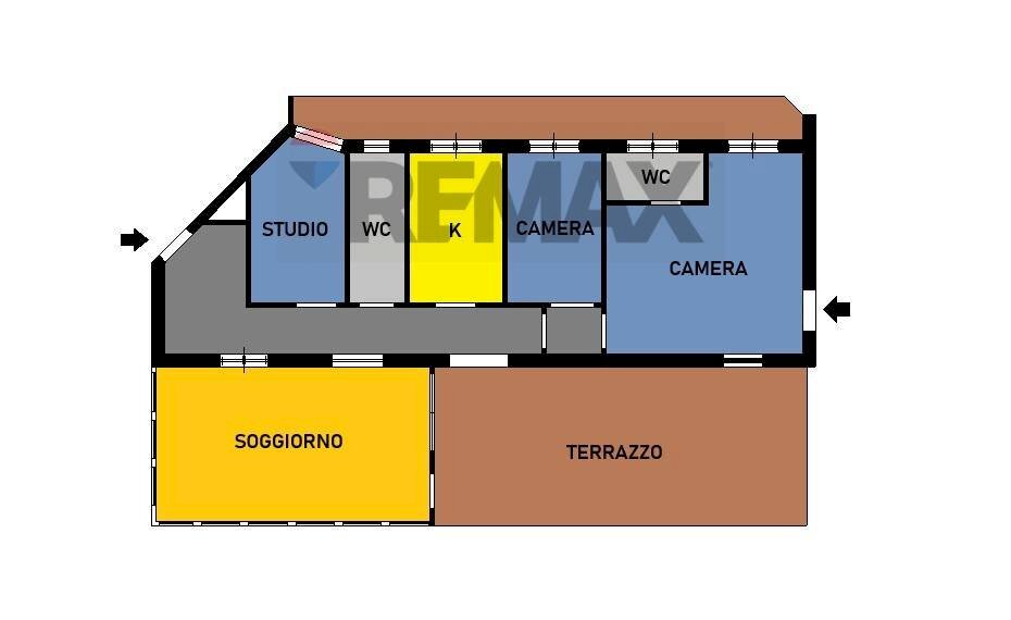 Pianta 2D - Quadrilocale via don raffaele abete
 
6, Melito di Napoli - planimetria 1