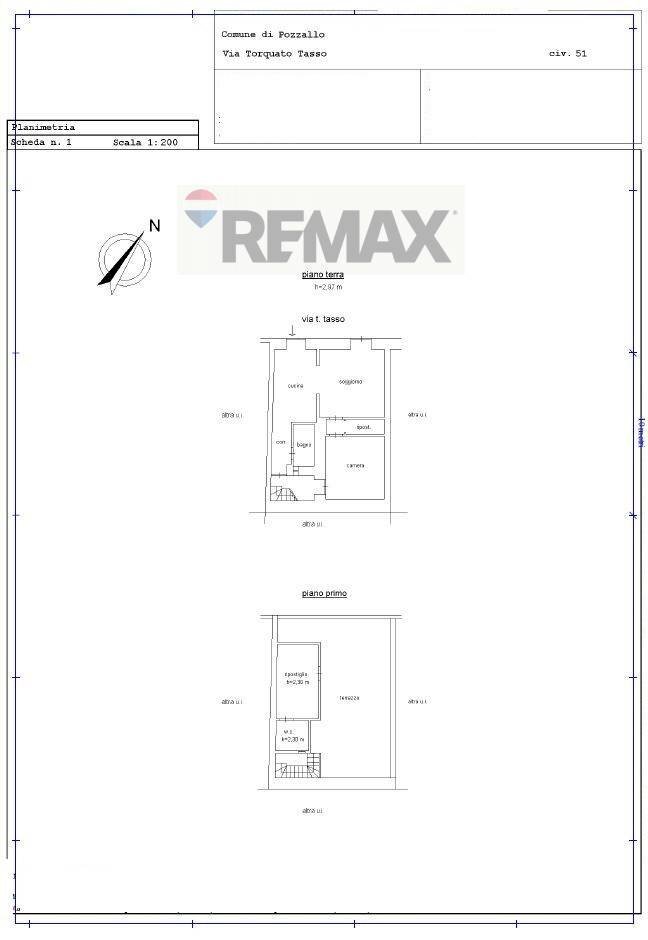 Pianta 2D - Independent house Via Torquato Tasso
 
51, Pozzallo - floor plans 1