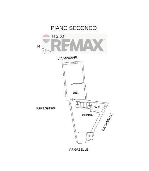 Pianta 2D - Trilocale Via Gabelle
 
21, Caltagirone - planimetria 1