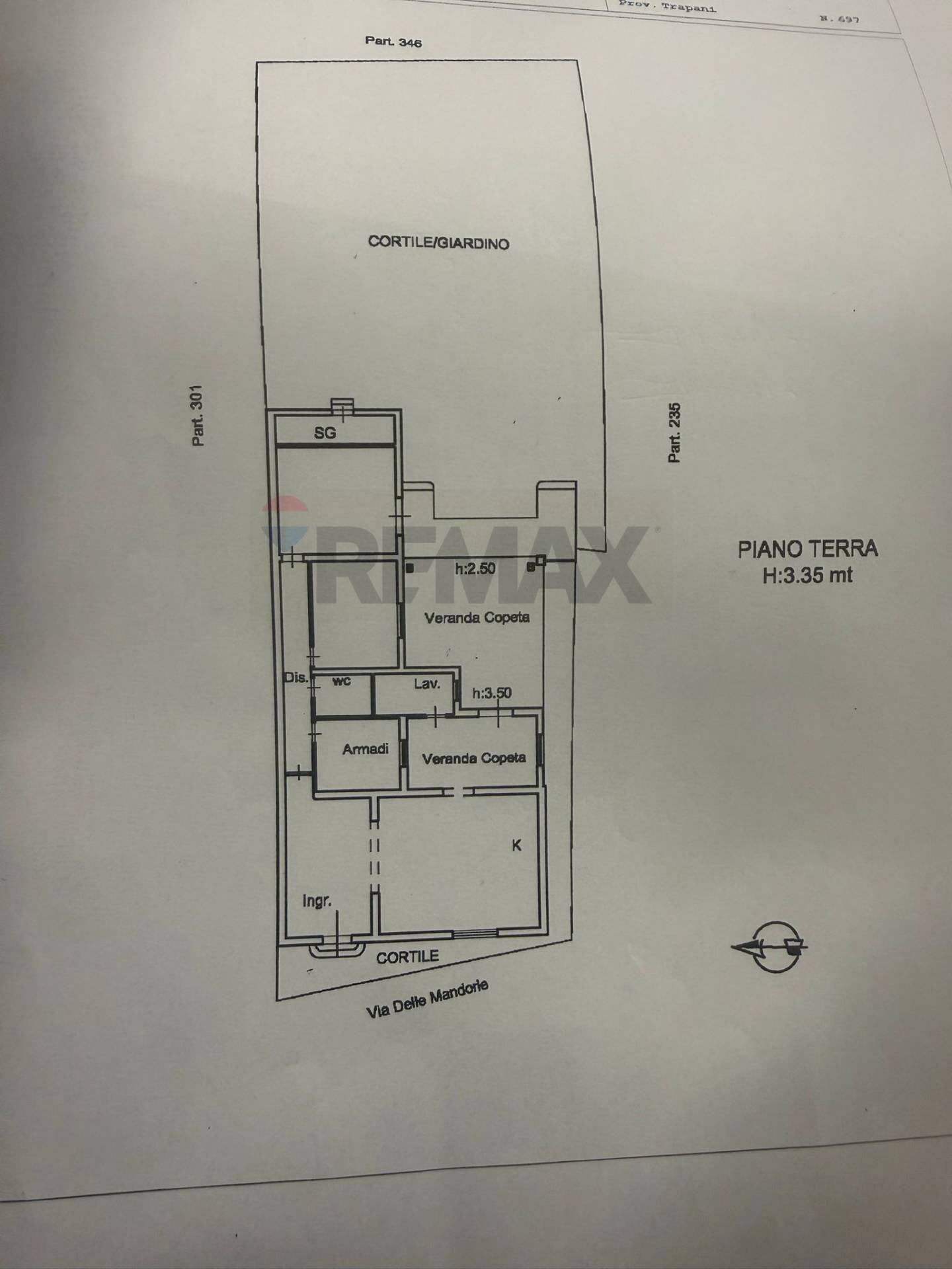 Pianta 2D - Villa Via delle Mandorle
 
29, Valderice - planimetria 1