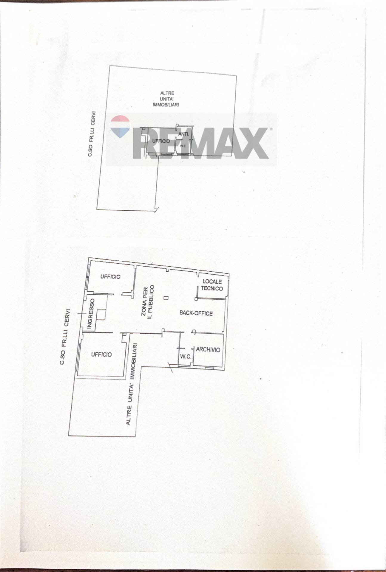 Pianta 2D - Commercial Premises CORSO FRATELLI CERVI
 
239, Riccione - floor plans 1