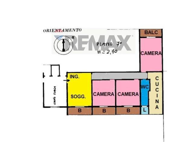 Pianta 2D - Four-room apartment Viale Grimaldi
 
15, Catania - floor plans 1