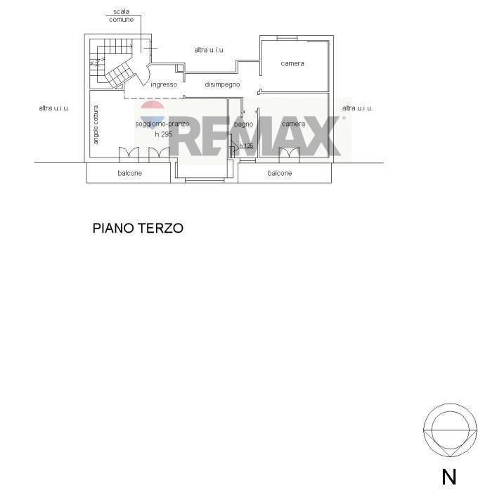 Pianta 2D - Three-room apartment Viale Edoardo Porro
 
19, Salsomaggiore Terme - floor plans 1