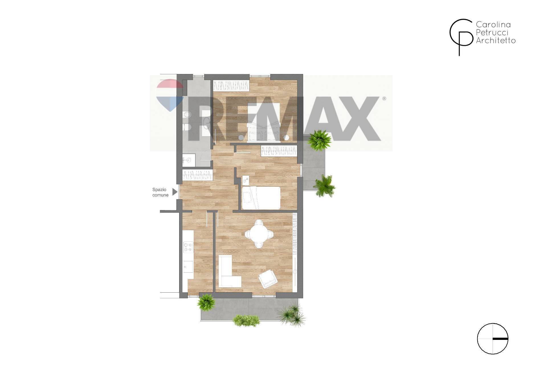 Pianta 2D - Trilocale Via Alciati Ambrogio
 
11, Milano - planimetria 1