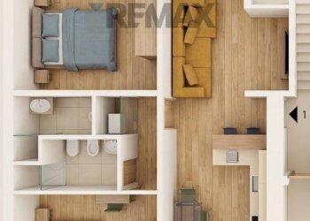 Pianta 3D - Three-room apartment Via Senese
 
91, Poggibonsi - photo 5