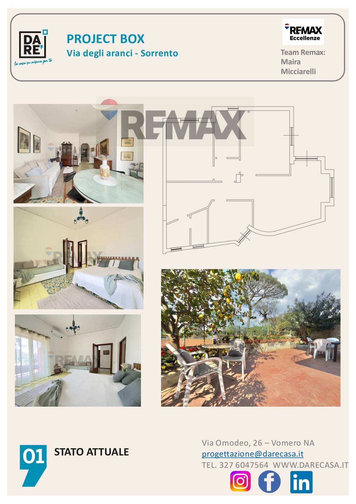 Dispensa di stoccaggio - Two-room apartment Via degli Aranci
 
52, Sorrento - floor plans 1