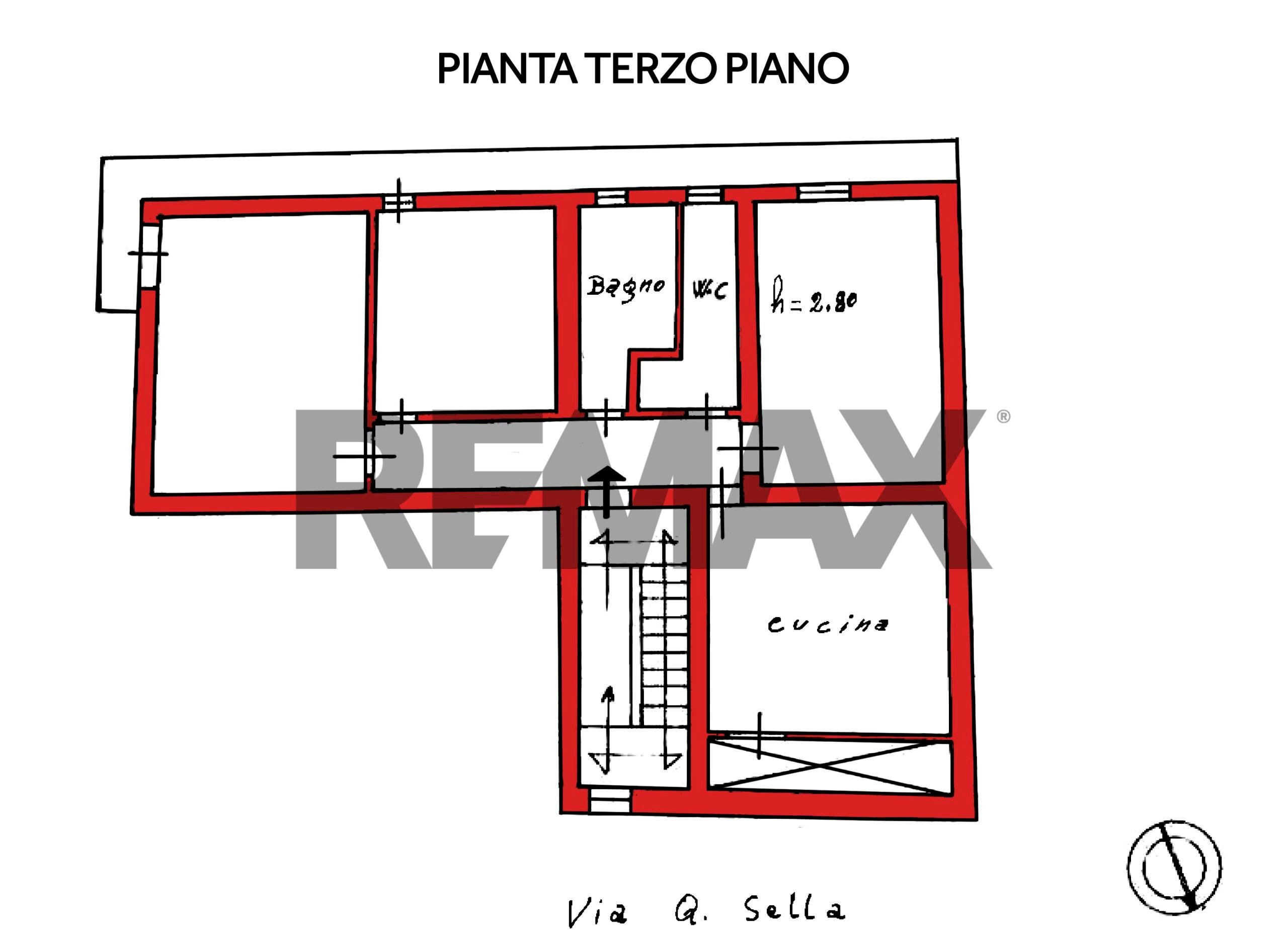 Pianta 2D - Apartment via Quintino Sella
 
23, Castelvetrano - floor plans 1