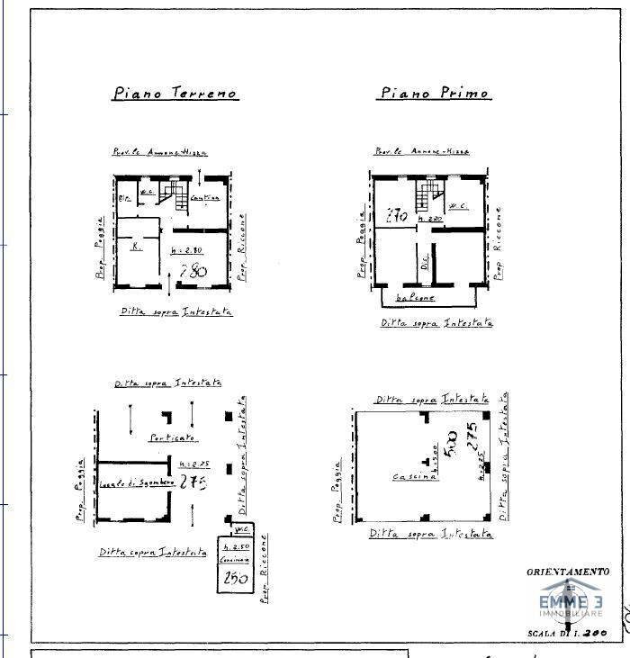 Foto 38 - Semi-detached house Via Cortiglione
 
11, Incisa Scapaccino - floor plans 1