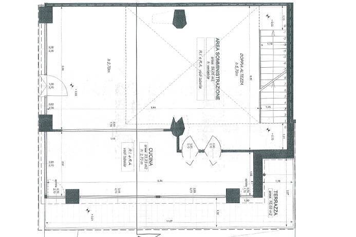 Planimetria - Commercial Premises via Verdi, Bergamo - floor plans 1