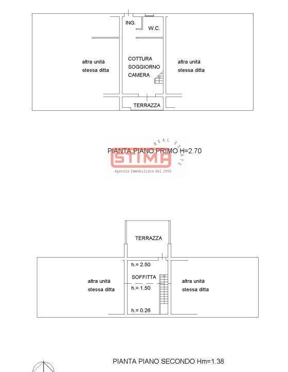planimetria mini mono duplex - Attic Preganziol - floor plans 1