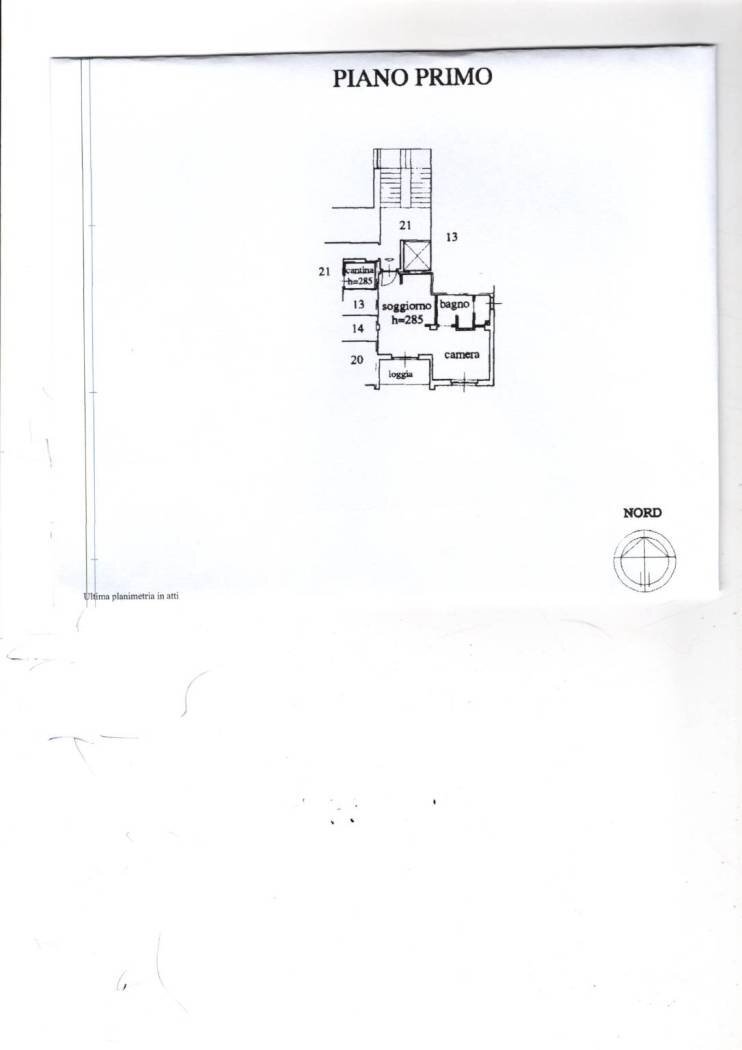 Bilocale corso Cento Cannoni, Alessandria - planimetria 1