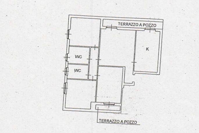 Four-room apartment via Don Boschetti, Cava Manara - floor plans 1