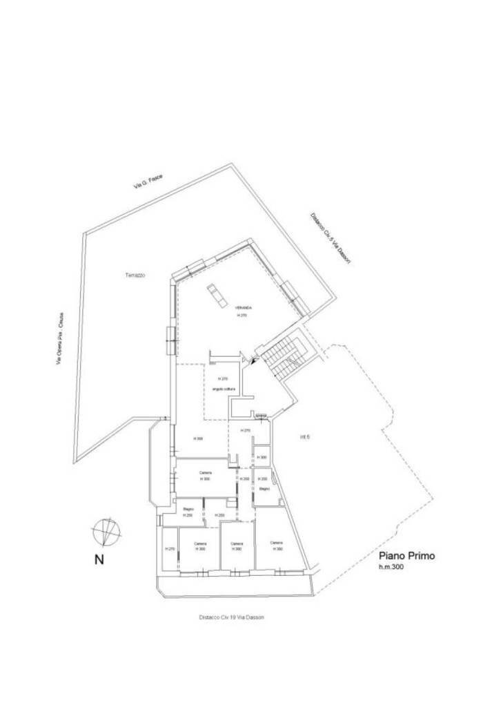 Appartamento via Giuseppe Fasce, Genova (zona Albaro) - planimetria 1