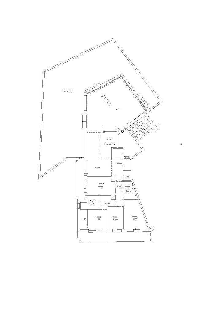 Appartamento via Giuseppe Fasce, Genova (zona Albaro) - planimetria 1