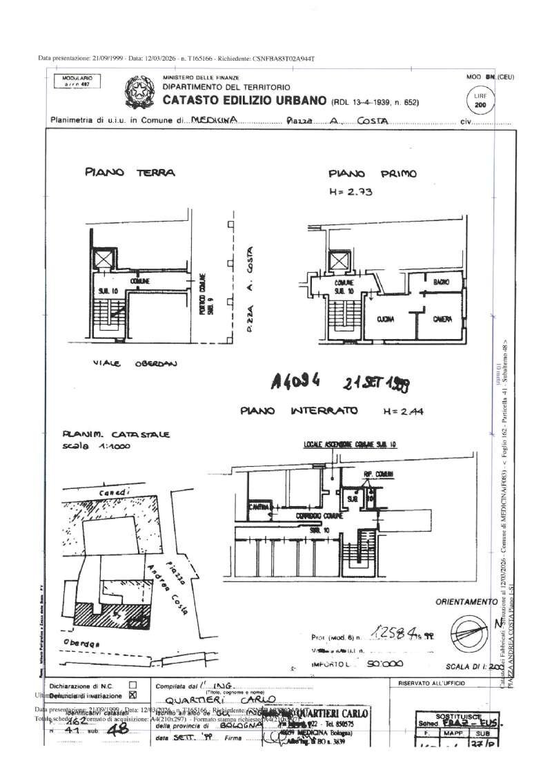 skm_c250i26031910560 - Two-room apartment piazza Andrea Costa, Medicina - floor plans 1