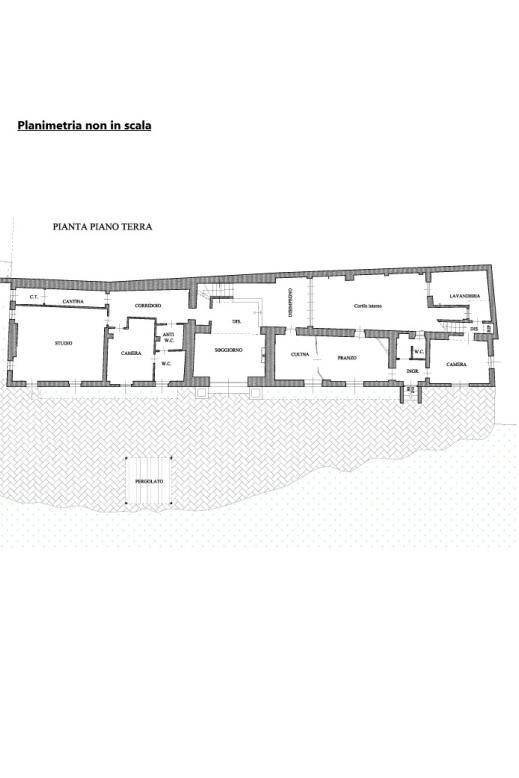 Rustico Cascina Smeralda, Pontestura - planimetria 1