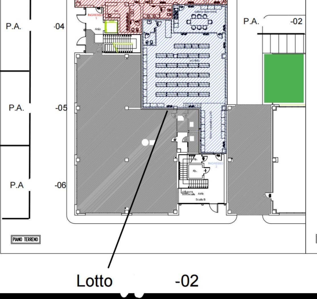 Warehouse via Antonio Canova, 24, Bologna (neighborhood San Vitale) - floor plans 1
