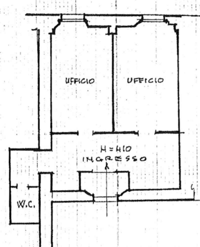planimetria ufficio - Office via Garibaldi, Bologna (neighborhood Centro Storico) - floor plans 1