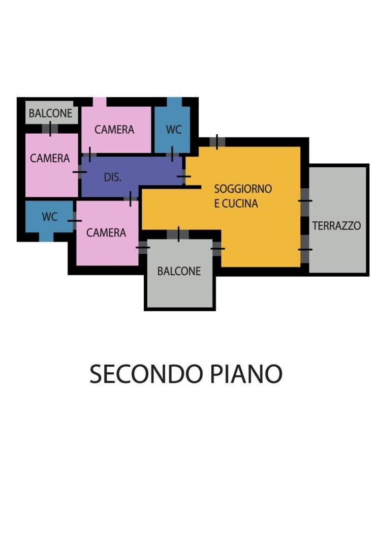 Attico via del Pino, Ravenna (zona Ponte Nuovo) - planimetria 1