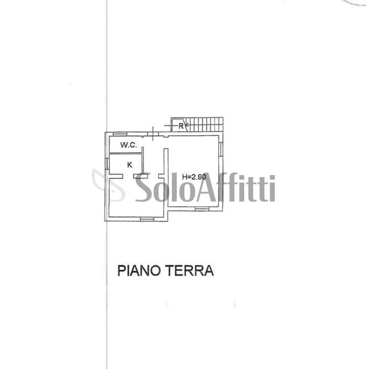 PLANIMETRIA - Two-room apartment Via Saverio Griffini 54, Pavia - floor plans 1