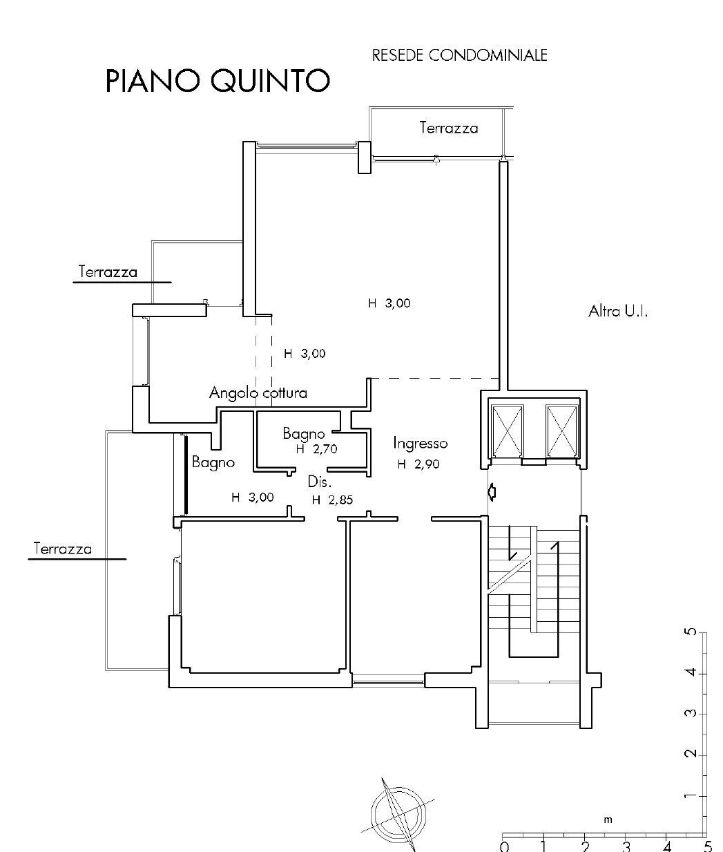 Planimetria.jpg - Four-room apartment Via Gozzoli, Firenze - floor plans 1