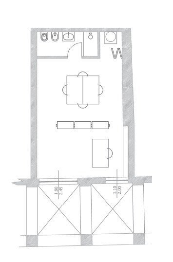 UFFICIO - Commercial Premises Via dell'Abbadia 4b, Bologna (neighborhood Centro Storico) - floor plans 1