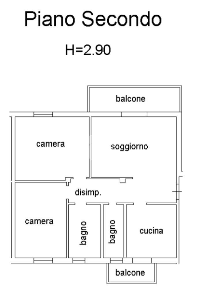 Trilocale Via Risorgimento, Zola Predosa - planimetria 1